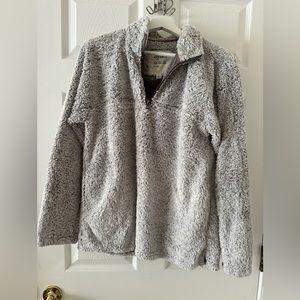 Sherpa fluffy quarter zip Dylan crew neck zip